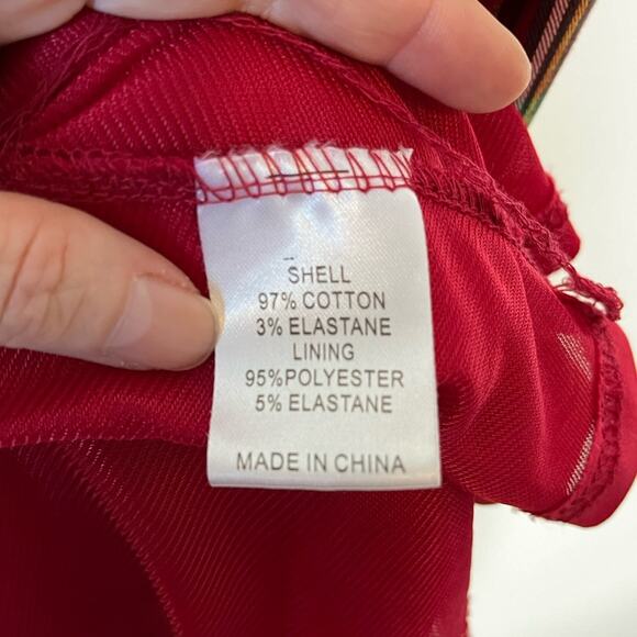 LINDY BOP red tartan plaid fit and flare sleeveless midi dress plus size 5X - Picture 6 of 6